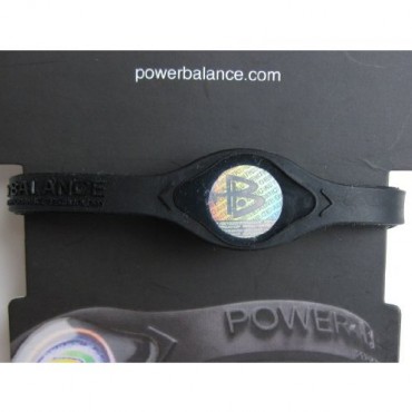 Чёрный Power Balance с чёрной надписью